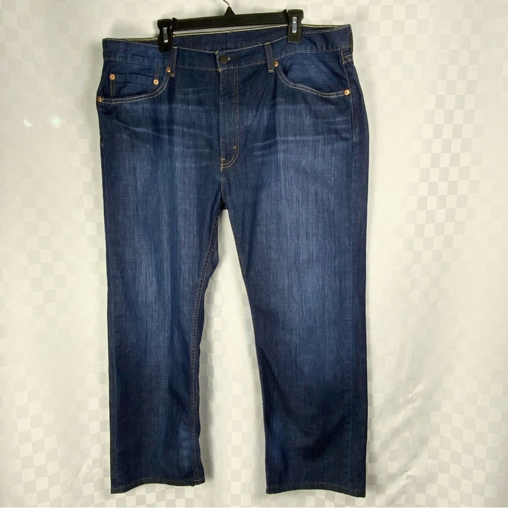Levi's 505 Dark Blue Straight Men's Jeans Size 40X27 *PANTS HAVE BEEN ALTERED*